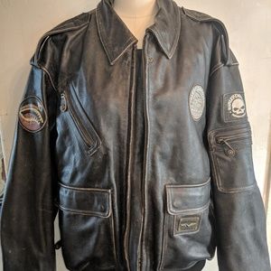 Vintage rare Harley Davidson mens leather jacket